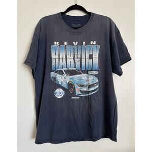 Dark Blue Navy Vintage Nascar Cotton T Shirt XL